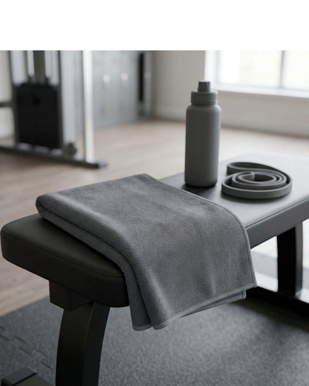 Frose Microfiber Gym Towel Charcoal 16 x 32 in