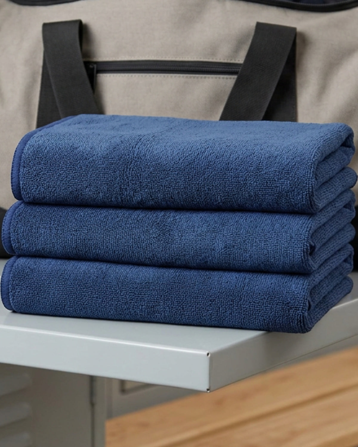 Frose Workout Hand Towel Set Navy 3 Pack