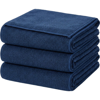Frose Workout Hand Towel Set Navy 3 Pack